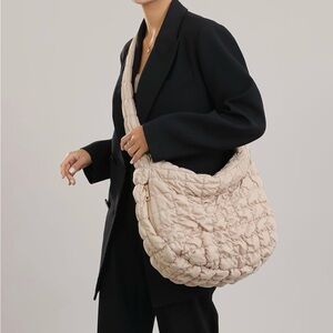 Quilted Tote Puffer Bag